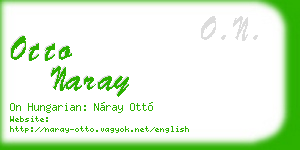 otto naray business card