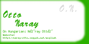 otto naray business card